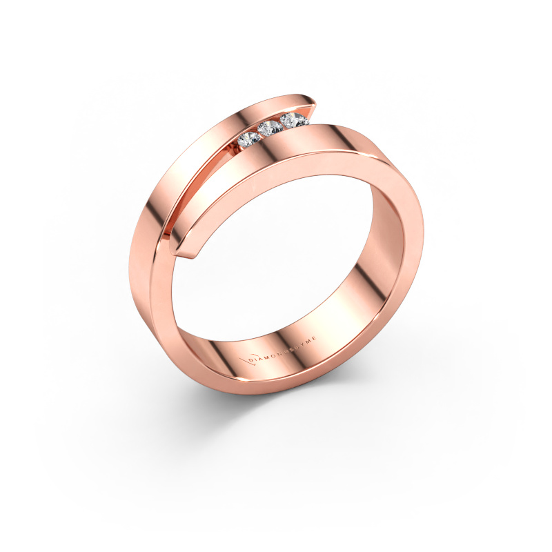 Bild av Ring Alia 585 roséguld Labbodlad diamant 0.065 crt