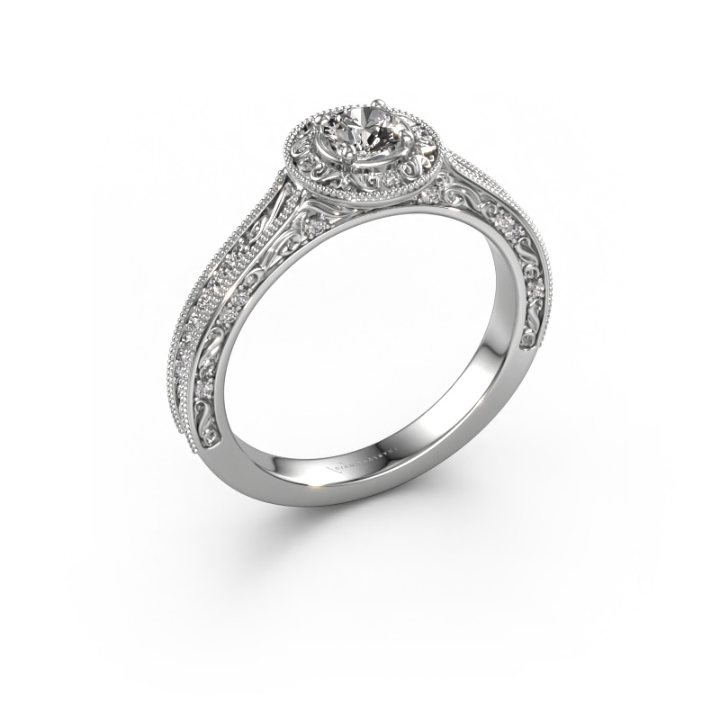 Image of Engagement ring Alice RND 950 platinum Diamond 0.43 crt