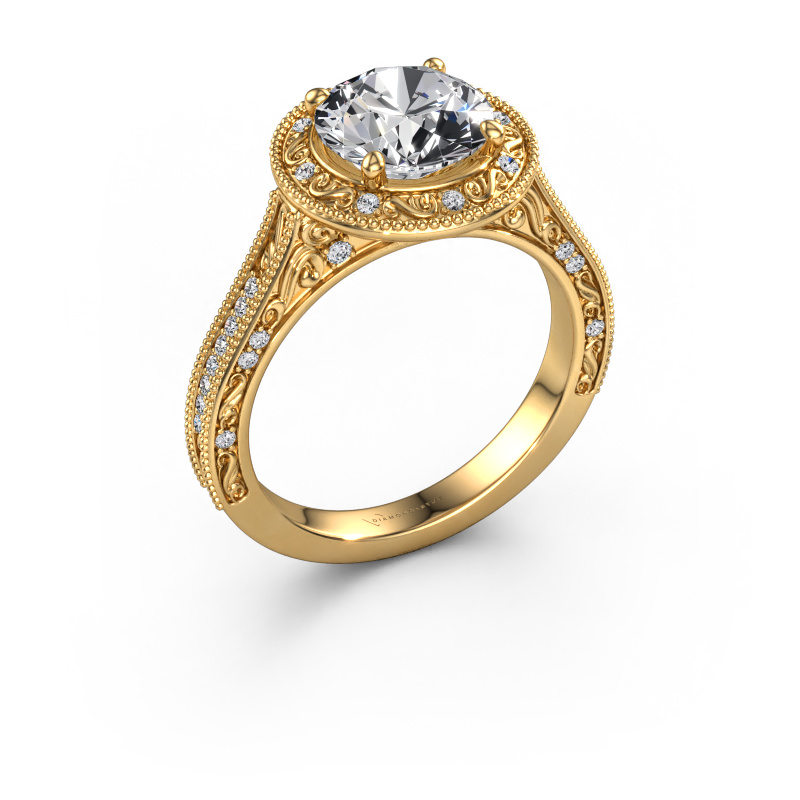 Image of Engagement ring Alice RND 585 gold Diamond 2.21 crt