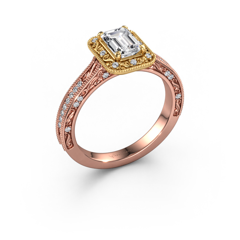 Bild von Verlobungsring Alice EME 585 Roségold Diamant 1.10 crt