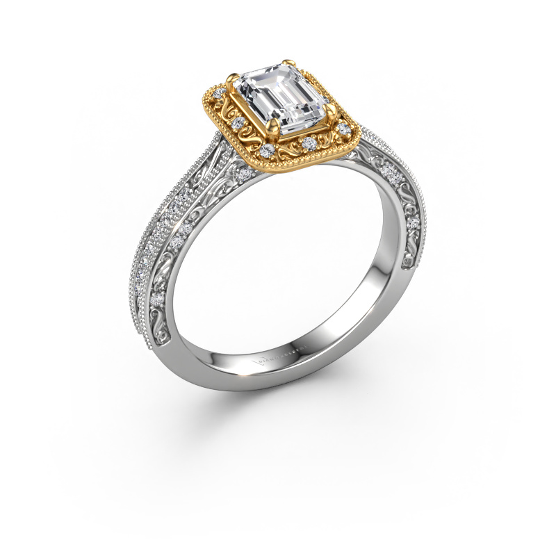 Image de Bague de fiançailles Alice EME 585 or blanc Diamant 1.10 crt