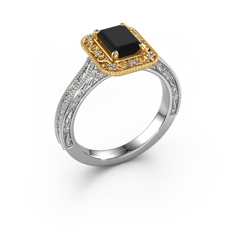 Bild von Verlobungsring Alice EME 585 Weißgold Schwarz Diamant 1.580 crt