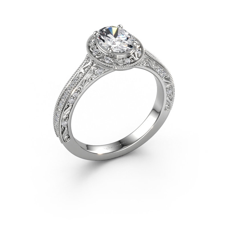 Bild von Verlobungsring Alice OVL 950 Platin Lab-grown Diamant 1.003 crt