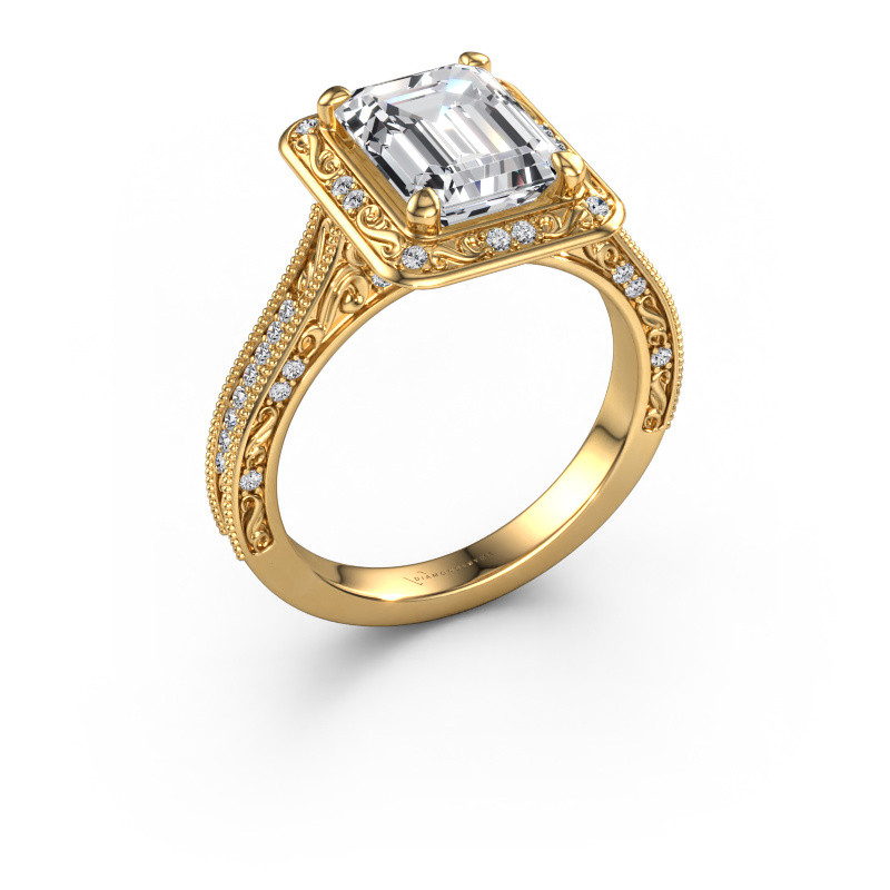 Image of Engagement ring Alice EME 585 gold Diamond 2.70 crt