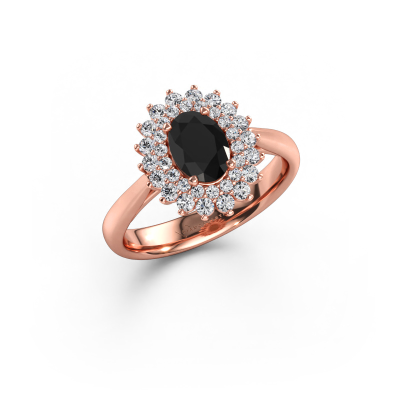 Immagine di Anello di fidanzamento Alina 1 585 oro rosa Diamante nero 1.509 crt