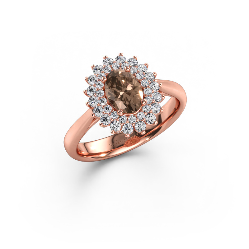 Image of Engagement ring Alina 1 585 rose gold Brown diamond 1.159 crt