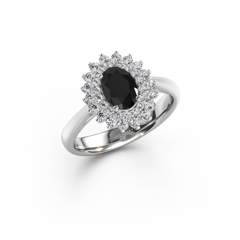 Immagine di Anello di fidanzamento Alina 1 585 oro bianco Diamante nero 1.509 crt
