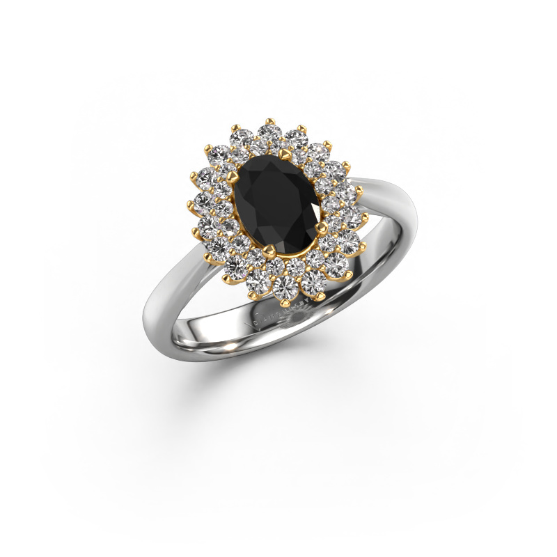 Image de Bague de fiançailles Alina 1 585 or blanc Diamant noir 1.509 crt