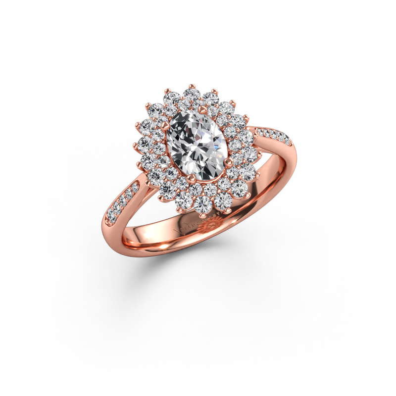 Bild av Förlovningsring Alina 2 585 roséguld Labbodlad diamant 1.226 crt