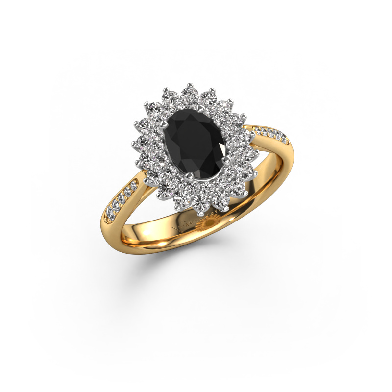 Image of Engagement ring Alina 2 585 gold Black diamond 1.576 crt