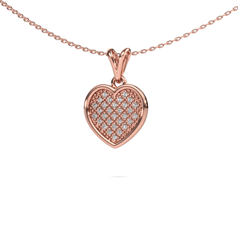 Image of Pendant Aline 585 rose gold Diamond 0.15 crt