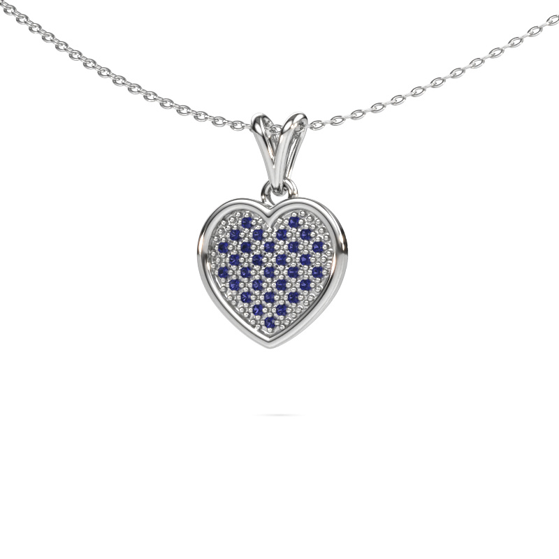 Image of Pendant Aline 585 white gold Sapphire 1 mm