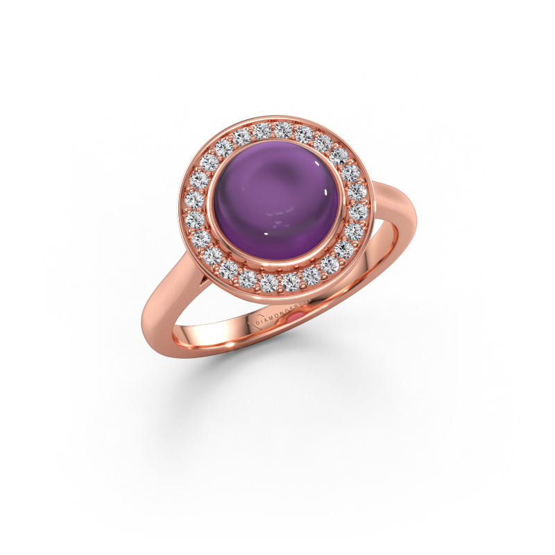 Immagine di Anello Alisa 585 oro rosa Ametista 8 mm