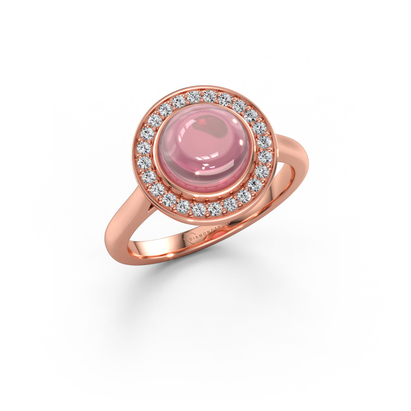 Immagine di Anello Alisa 585 oro rosa Tormalina rosa 8 mm