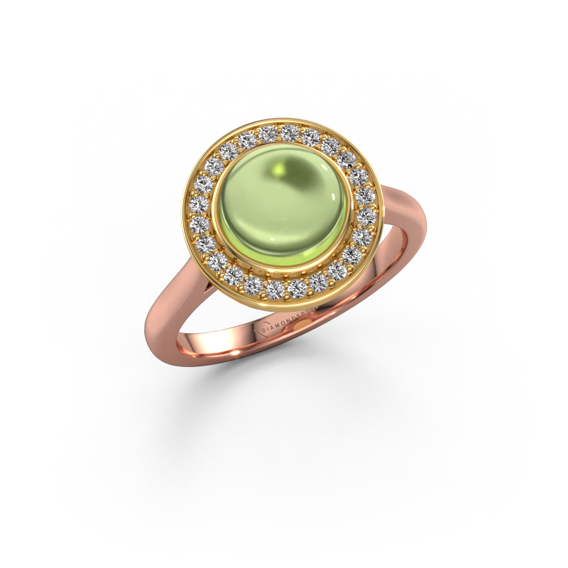 Bild von Ring Alisa 585 Roségold Peridot 8 mm