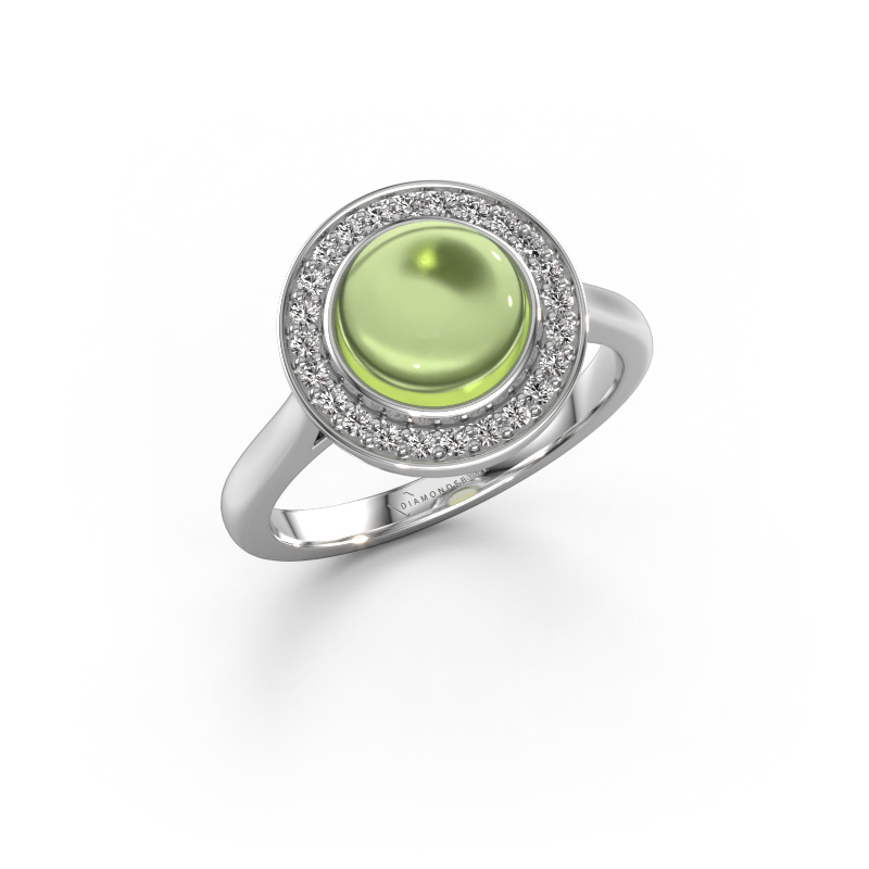 Image of Ring Alisa 950 platinum Peridot 8 mm