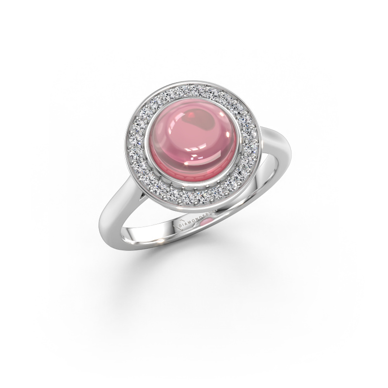 Immagine di Anello Alisa 950 platino Tormalina rosa 8 mm