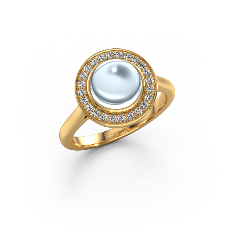 Bild von Ring Alisa 585 Gold Aquamarin 8 mm