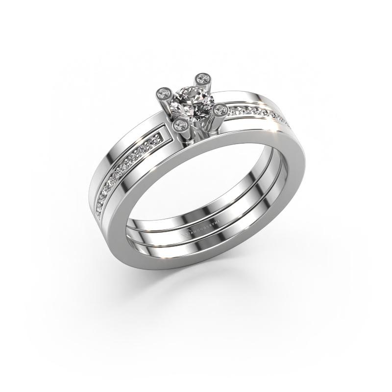 Image of Engagement ring Alisha 950 platinum Lab grown diamond 0.36 crt