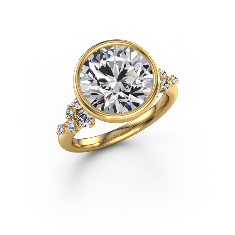 Afbeelding van Verlovingsring Aliyah RND 585 goud Lab-grown diamant 5.39 crt