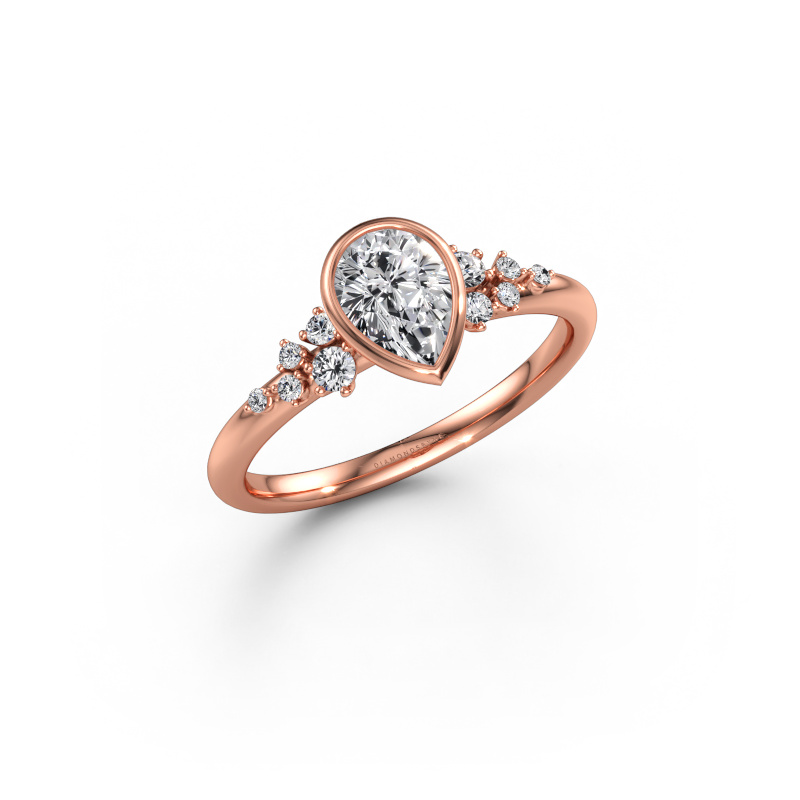 Immagine di Anello di fidanzamento Aliyah PER 585 oro rosa Diamante 0.783 crt