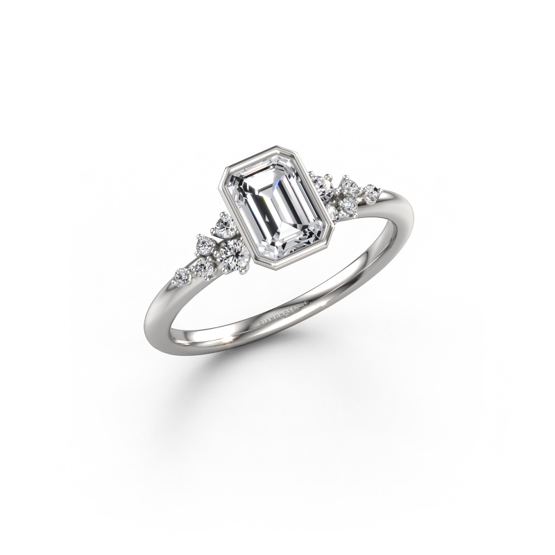 Afbeelding van Verlovingsring Aliyah EME 585 witgoud Lab-grown diamant 1.033 crt