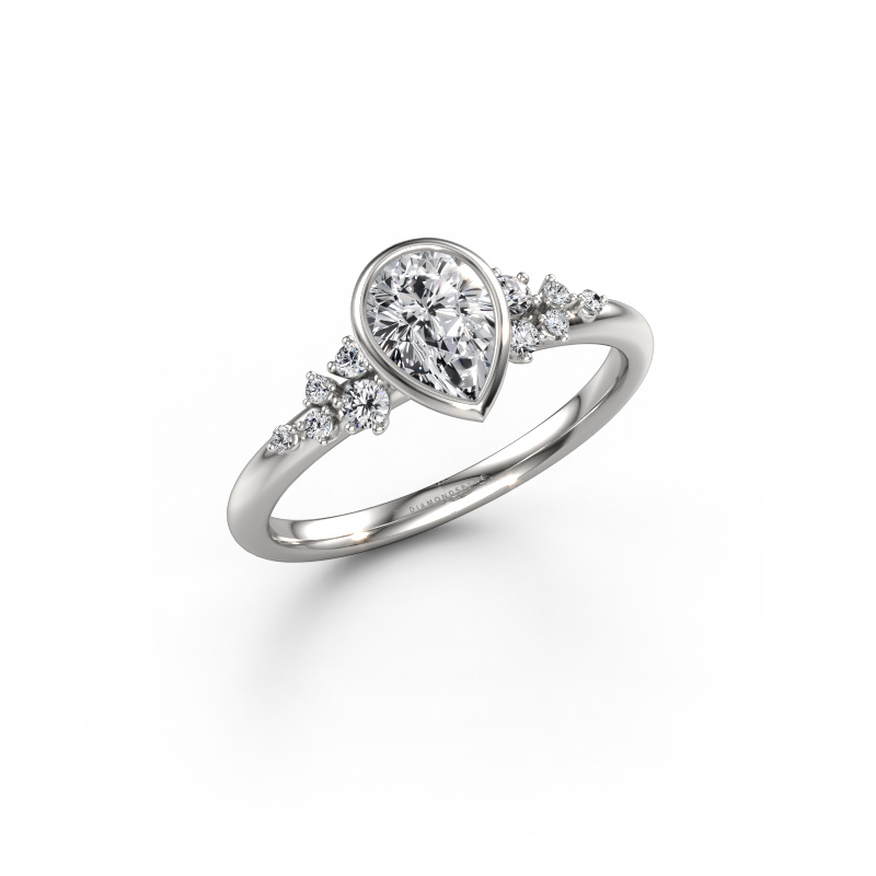 Bild von Verlobungsring Aliyah PER 585 Weißgold Diamant 0.783 crt