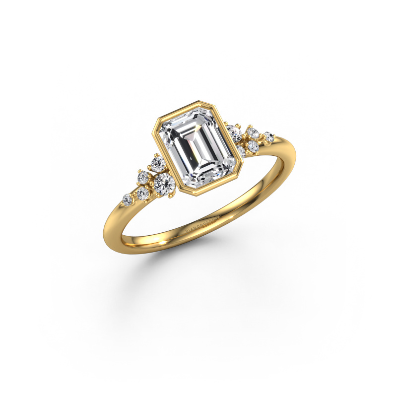 Afbeelding van Verlovingsring Aliyah EME 585 goud Lab-grown diamant 1.283 crt