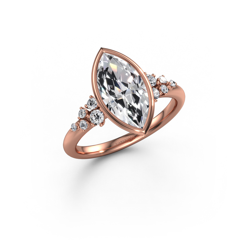 Image of Engagement ring Aliyah MRQ 585 rose gold Diamond 2.203 crt