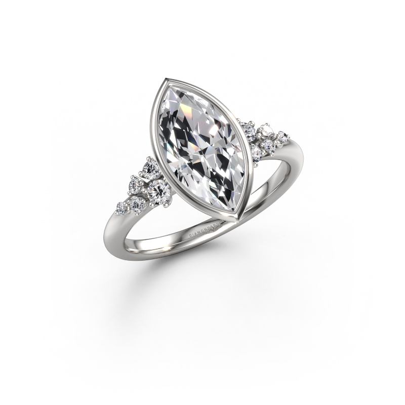 Bild von Verlobungsring Aliyah MRQ 950 Platin Diamant 2.203 crt