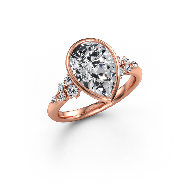 Immagine di Anello di fidanzamento Aliyah PER 585 oro rosa Diamante 3.266 crt