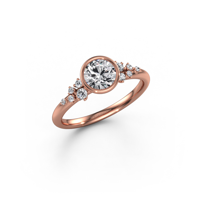 Bild von Verlobungsring Aliyah RND 585 Roségold Diamant 0.833 crt