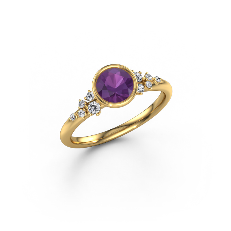 Bild von Verlobungsring Aliyah RND 585 Gold Amethyst 5.7 mm