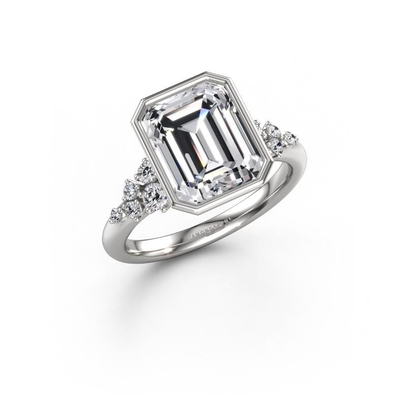 Afbeelding van Verlovingsring Aliyah EME 950 platina Lab-grown diamant 3.766 crt