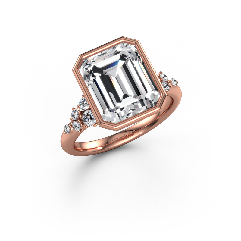 Afbeelding van Verlovingsring Aliyah EME 585 rosé goud Lab-grown diamant 5.476 crt