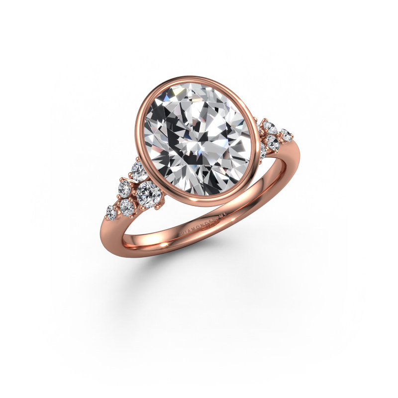 Bild von Verlobungsring Aliyah OVL 585 Roségold Lab-grown Diamant 4.166 crt