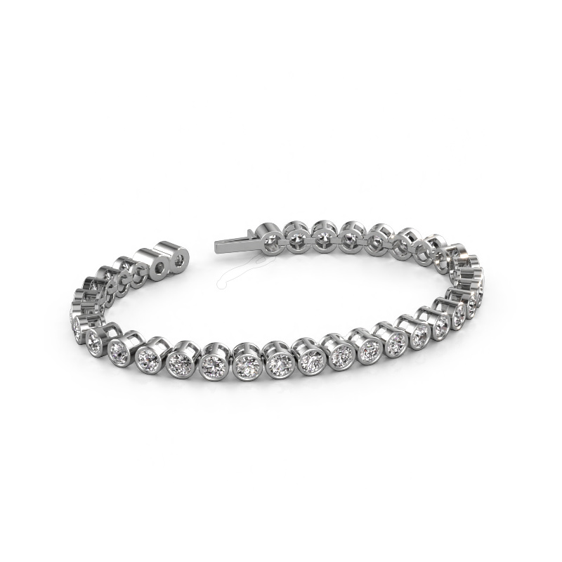 Image of Tennis bracelet Allegra 4 mm 585 white gold Diamond 9.50 crt