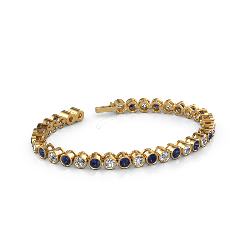Image of Tennis bracelet Allegra 4 mm 585 gold Sapphire 4 mm