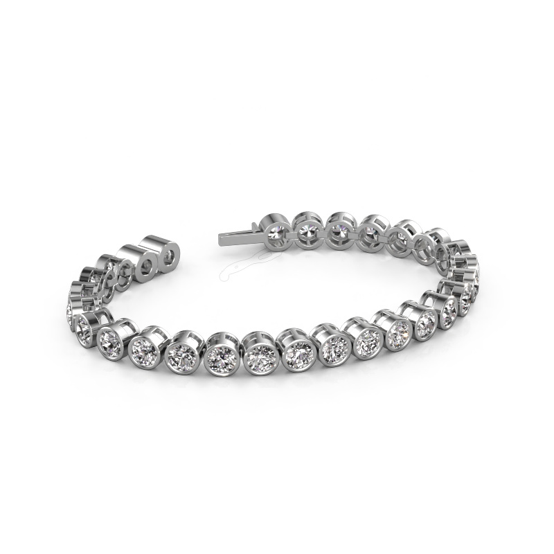 Image of Tennis bracelet Allegra 5 mm 585 white gold Zirconia 5 mm