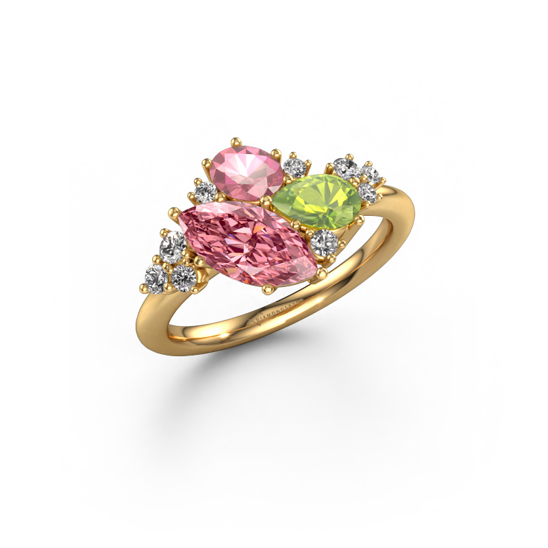 Bild von Ring Amanda 585 Gold Rosa Labordiamant 10x5 mm