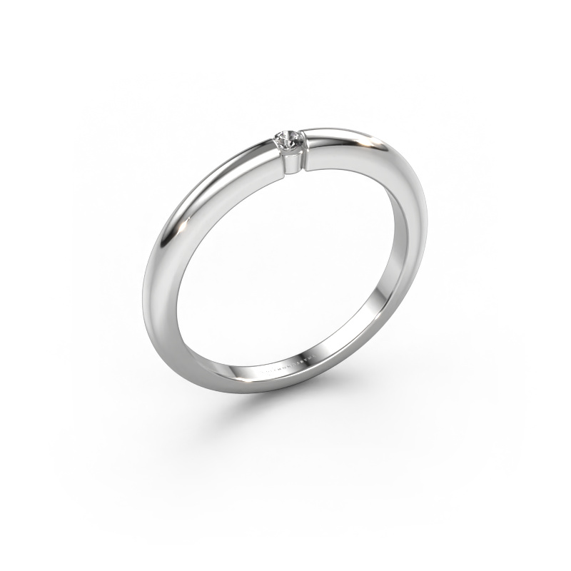 Image of Engagement ring Amelia 950 platinum Diamond 0.03 crt