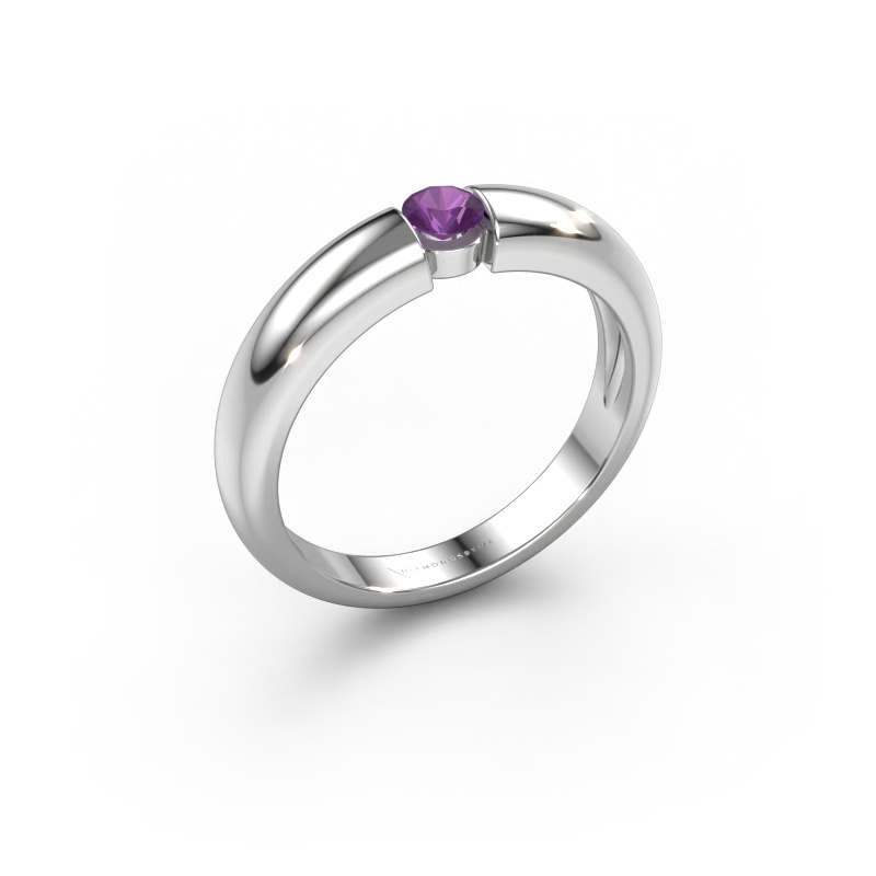 Bild von Verlobungsring Amelia 950 Platin Amethyst 3.4 mm