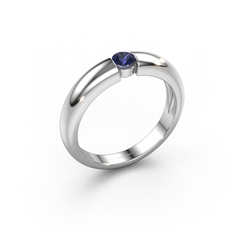 Image of Engagement ring Amelia 585 white gold Sapphire 3.4 mm