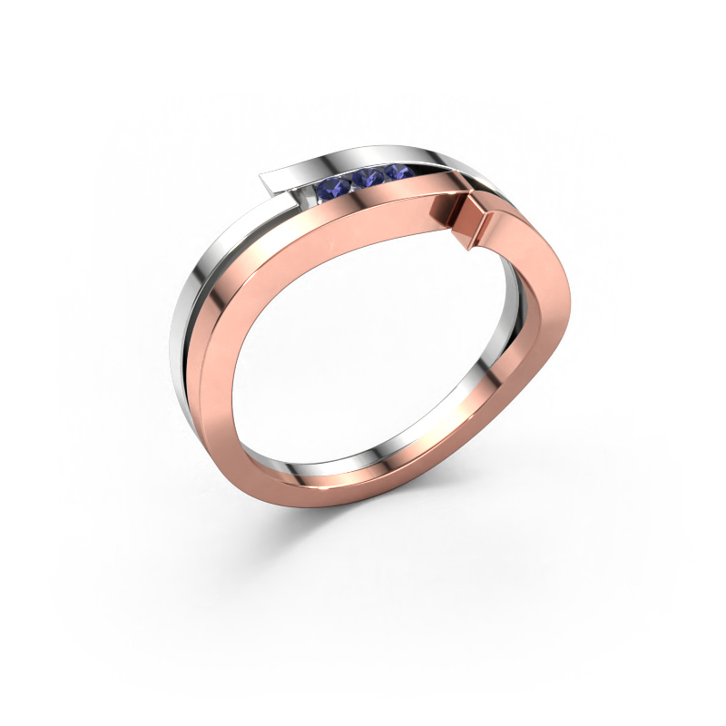Image of Ring Amelie 585 rose gold Sapphire 1.7 mm