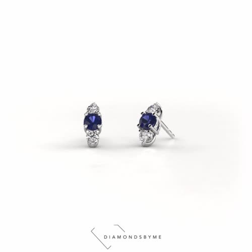 Image of Earrings Amie 950 platinum Diamond 1.00 crt