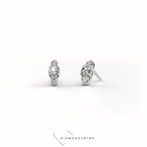 Image of Earrings Amie 950 platinum Diamond 1.20 crt
