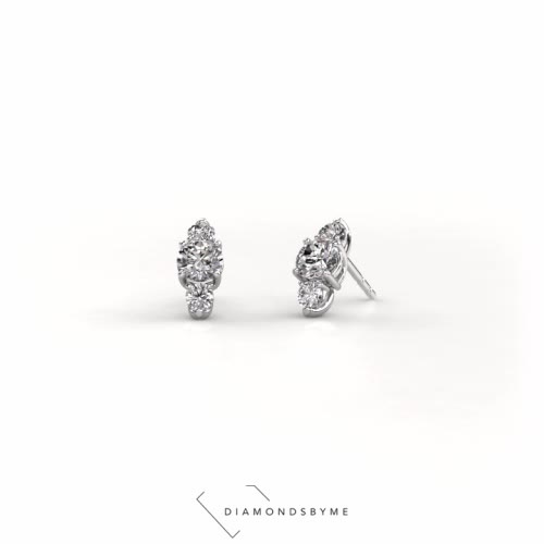 Image of Earrings Amie 925 silver Diamond 1.60 crt