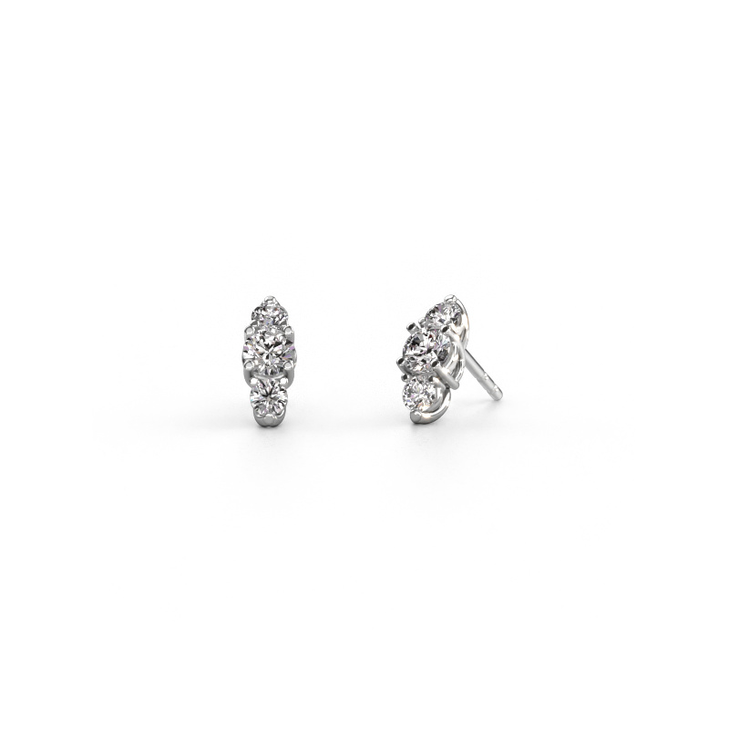 Image of Earrings Amie 950 platinum Diamond 1.00 crt