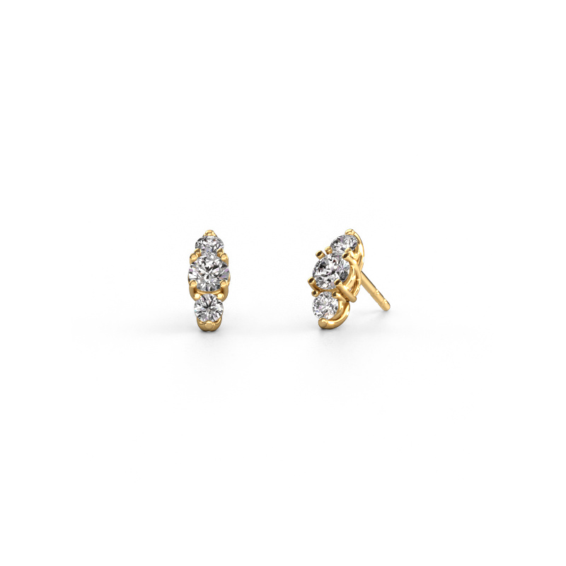 Image of Earrings Amie 585 gold Diamond 1.00 crt
