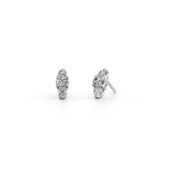 Image of Earrings Amie 950 platinum Diamond 1.20 crt